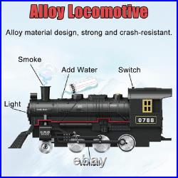 Electric Alloy Train Set for Kids Ages 4-8, Remote Control Metal Christmas Train