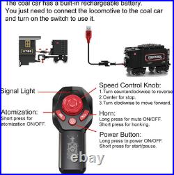 Electric Alloy Train Set for Kids Ages 4-8, Remote Control Metal Christmas Train