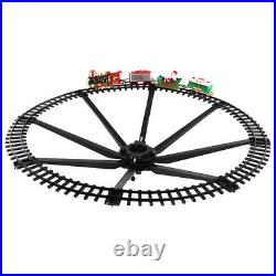 Electric Christmas Train Set Tree Surround Track With Music Light Santa Claus