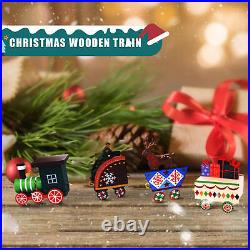 Electric Christmas Train Set Tree Surround Track With Music Light Santa Claus Toy