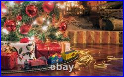Electric Christmas Tree Train Set Lights Sound Express Locomotive