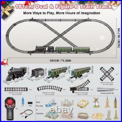 Electric Train Set Remote Control Metal Alloy Rechargeable Model 35-5L Sets Kids