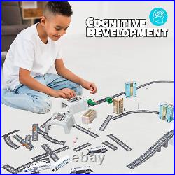 Electric Train Set for Kids for Holidays around Christmas Tree with Tracks, High