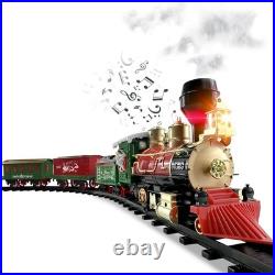 Electric Train Set with Lights & Sounds Perfect Holiday Gift for Ages 3+