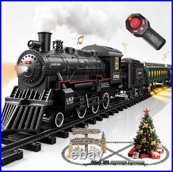 Electric Train Sets Remote Control for Kids Metal Alloy Christmas Train Toys Ste