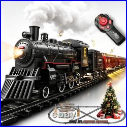 Electric Train Sets Remote Control for Kids Metal Alloy Christmas Train Toys Ste