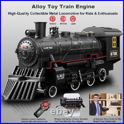 Electric Train Sets Remote Control for Kids Metal Alloy Christmas Train Toys Ste
