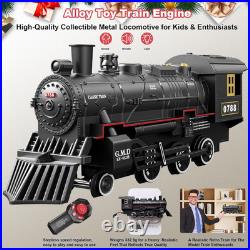 Electric Train Sets Remote Control for Kids Metal Alloy Christmas Train Toys Ste
