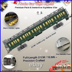 Electric Train Sets Remote Control for Kids Metal Alloy Christmas Train Toys Ste