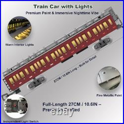 Electric Train Sets Remote Control for Kids Metal Alloy Christmas Train Toys Ste