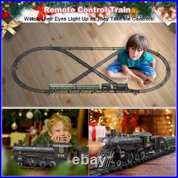Electric Train Sets Remote Control for Kids Metal Alloy Christmas Train Toys Ste