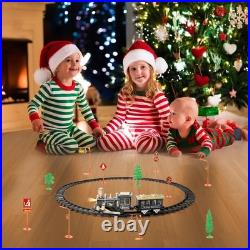 Electric Train Sets for Kids Christmas Train Toys Steam Locomotive