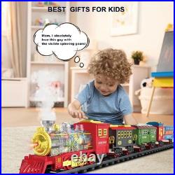 Electric Train Sets for Kids Christmas Train Toys Steam Locomotive