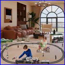 Electric Train Sets for Kids Christmas Train Toys Steam Locomotive