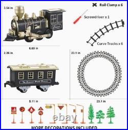 Electric Train Sets for Kids Christmas Train Toys Steam Locomotive