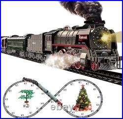 Electric Train Sets for Kids Metal Alloy Christmas Train Toys Steam Locomotive