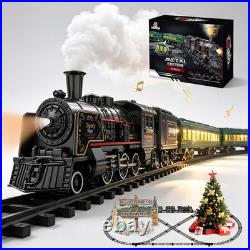 Electric Train Sets for Kids Metal Alloy Christmas Train Toys Steam Locomotive