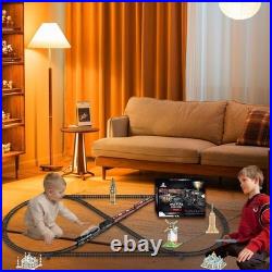 Electric Train Sets for Kids Metal Alloy Christmas Train Toys Steam Locomotive