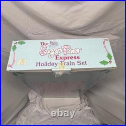 Enesco Precious Moments Sugar Town Holiday Express Train Set + Cars CIB VINTAGE