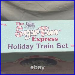 Enesco Precious Moments Sugar Town Holiday Express Train Set + Cars CIB VINTAGE