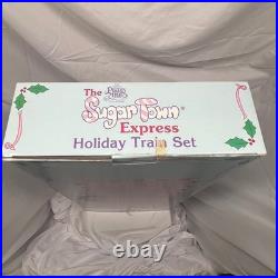 Enesco Precious Moments Sugar Town Holiday Express Train Set + Cars CIB VINTAGE