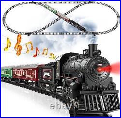 Express Battery-Powered Train Set with Sound, Smoke & Light Effects