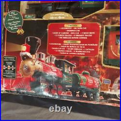 Ez-Tec North Pole Express Christmas Train Set Snowman Car