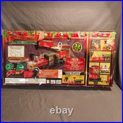 Ez-Tec North Pole Express Christmas Train Set Snowman Car