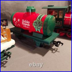 Ez-Tec North Pole Express Christmas Train Set Snowman Car