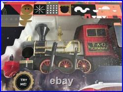 Fao Schwarz Motorized Train Set with Real Lights & Sounds 34-Piece Christmas Decor