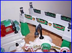 Fisher Price Geotrax Christmas Holiday In Toytown Childrens Train Set 2 Trains