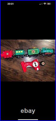 Fisher Price Geotrax Christmas in Toytown RC Train Set- Lights, sounds -Works
