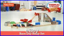 Fisher-Price Wooden Railway Race Day Relay Set Thomas the Train