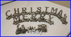Fort Pewter Merry Christmas 17 Piece Train Set Pre Own VGUC