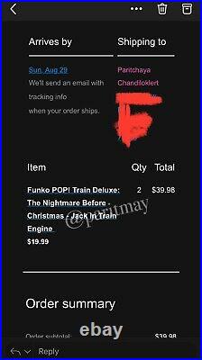 Funko POP! Train Nightmare Before Christmas 5 COMPLETE SET (ORDER CF)