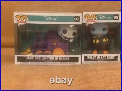 Funko Pop! The Nightmare Before Christmas Train Set Of 4 Jack, Sally, Oogie, Zero