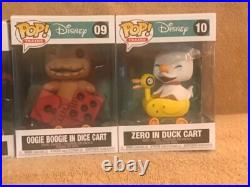 Funko Pop! The Nightmare Before Christmas Train Set Of 4 Jack, Sally, Oogie, Zero