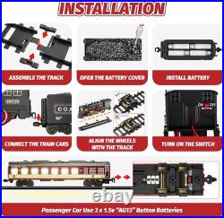 Funwee Train Set with Glowing Passenger Carriages for Under Christmas