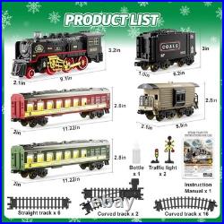 Funwee Train Set with Glowing Passenger Carriages for Under Christmas