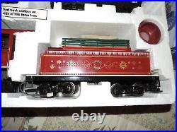 G Scale Bachmann Big Haulers White Christmas Express Locomotive Train Set G Scale Bachmann Big Haulers White Christmas Express Locomotive Train Set