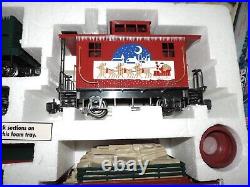 G Scale Bachmann Big Haulers White Christmas Express Locomotive Train Set G Scale Bachmann Big Haulers White Christmas Express Locomotive Train Set