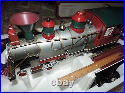 G Scale Bachmann Big Haulers White Christmas Express Locomotive Train Set G Scale Bachmann Big Haulers White Christmas Express Locomotive Train Set