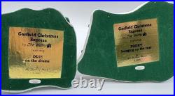 Garfield Christmas Express Train Set Danbury Mint Holiday Figurines Complete Garfield Christmas Express Train Set Danbury Mint Holiday Figurines Complete
