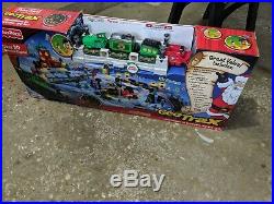 GeoTrax Christmas in Toy Town Set Remote Train Track Fisher Price Geo Trax 2010