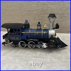 GreatLand Holiday Express Train G Scale Blue New Bright Christmas Complete WORKS