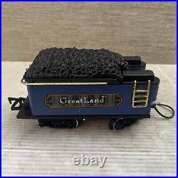 GreatLand Holiday Express Train G Scale Blue New Bright Christmas Complete WORKS