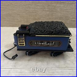 GreatLand Holiday Express Train G Scale Blue New Bright Christmas Complete WORKS