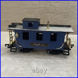 GreatLand Holiday Express Train G Scale Blue New Bright Christmas Complete WORKS