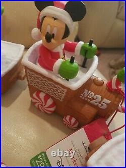 HALLMARK 2016 DISNEY CHRISTMAS EXPRESS TRAIN COMPLETE SET NWT Mickey Minnie