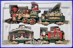 HOLIDAY EXPRESS Animated Christmas Train Set 380 New Bright 1996 LImited Edition